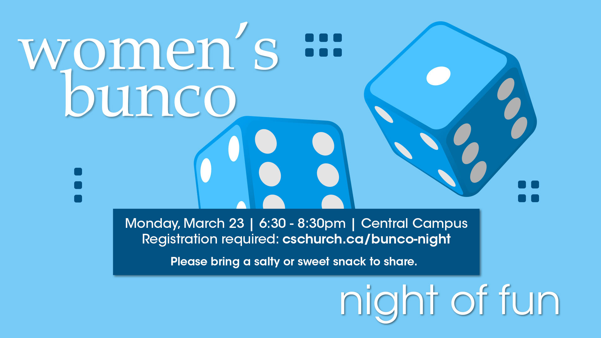 Image for Women’s Bunco Night